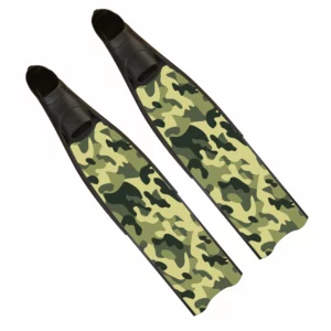 Iceberg Green Camo Freediving Fins