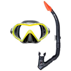 Abysstar Dive Black Mask + Snorkel Set