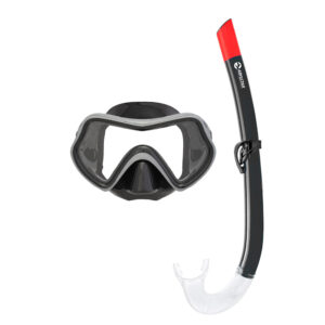 Abysstar Giove Black SR Mask + Snorkel Set