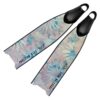 Prussian Blue Floral Fade Fins
