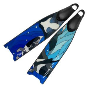 Prussian Blue Flying Manta Fins - Limited Edition