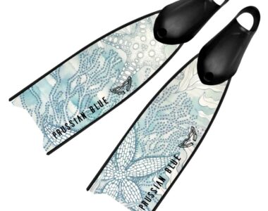 prussian blue fins