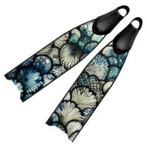 Prussian Blue Sea Feather Fins