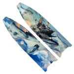 Prussian Blue Soaring Whale Fleet Blades