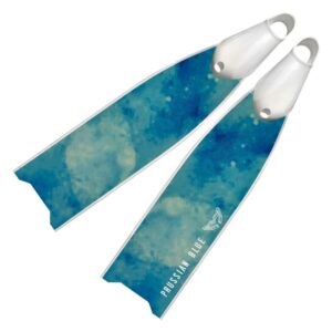 Prussian Blue Watercolor Bleed Fins - Limited Edition