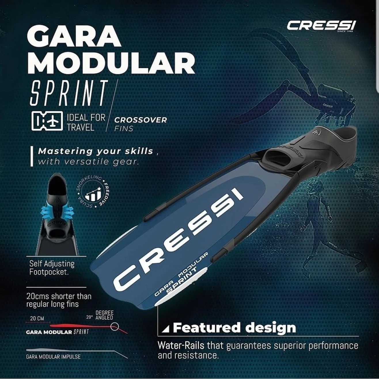 Cressi Gara Modular Sprint Detail