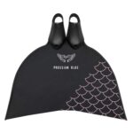 Prussian Blue Coral Kiss Carbon Mermaid Monofin